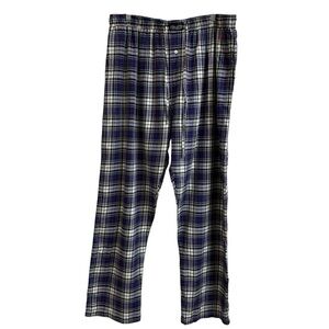 Polo Ralph Lauren Mens Size XL Sleepwear Blue Tartan Plaid Pajama Pants Lounge